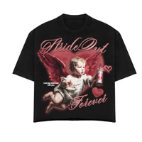 T-shirt pour homme « Awful Lot of Cough Syrup », 300 g/m², tricoté 100 % coton, coupe oversize, vierge, avec impression DTG et sérigraphie