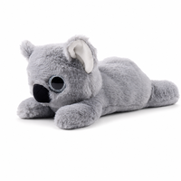 Ours en peluche lesté en velours côtelé, animal en peluche doux pour soulager le stress, poupée compagnon de confort de 32 cm