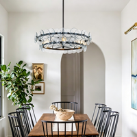 Luminaires suspendus LED de style nordique pour salle à manger, hôtel, salon, lustres en verre modernes et luxueux