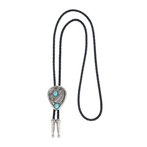 <span class=keywords><strong>Cravate</strong></span> bolo de cow-boy occidental antique avec logo personnalisé <span class=keywords><strong>Cravate</strong></span> en métal avec cordon en cuir Accessoires de collier artisanal en alliage - Product Image 6
