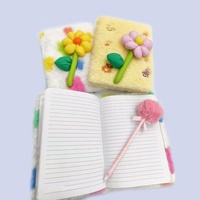 A5 Cute Flower Designs Cake Sparkly Girls' Diary Lovely Printed Paper Cover Journal Notebook for Kids