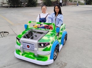 Voiture tamponneuse électrique <span class=keywords><strong>Captain</strong></span> America à LED RGB, adorable voiturette pour enfants pour les marchés nocturnes, les places et les parcs - Product Image 2
