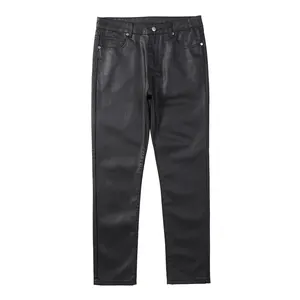 SENSE Custom ized High Street Straight Waxed Denim Jeans Herren