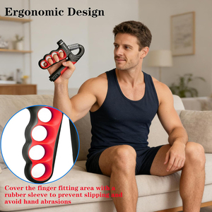 Entrenador de Fuerza de Agarre, Fortalecedor de Antebrazos, Resistencia Ajustable de 11-220 Libras, Mango Antideslizante, Portátil, Ligero y Ergonómico - Product Image 4