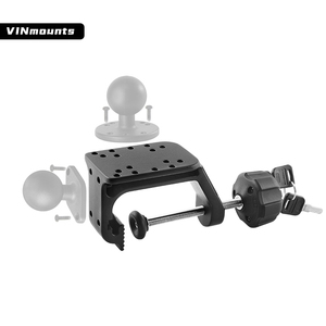 VINmounts Anti-theft Metric Aluminum Alloy Stainless Steel Dual Double U C Clamp Lock Large U Bracket Mount VIN-U-01-Lock - Product Image 1