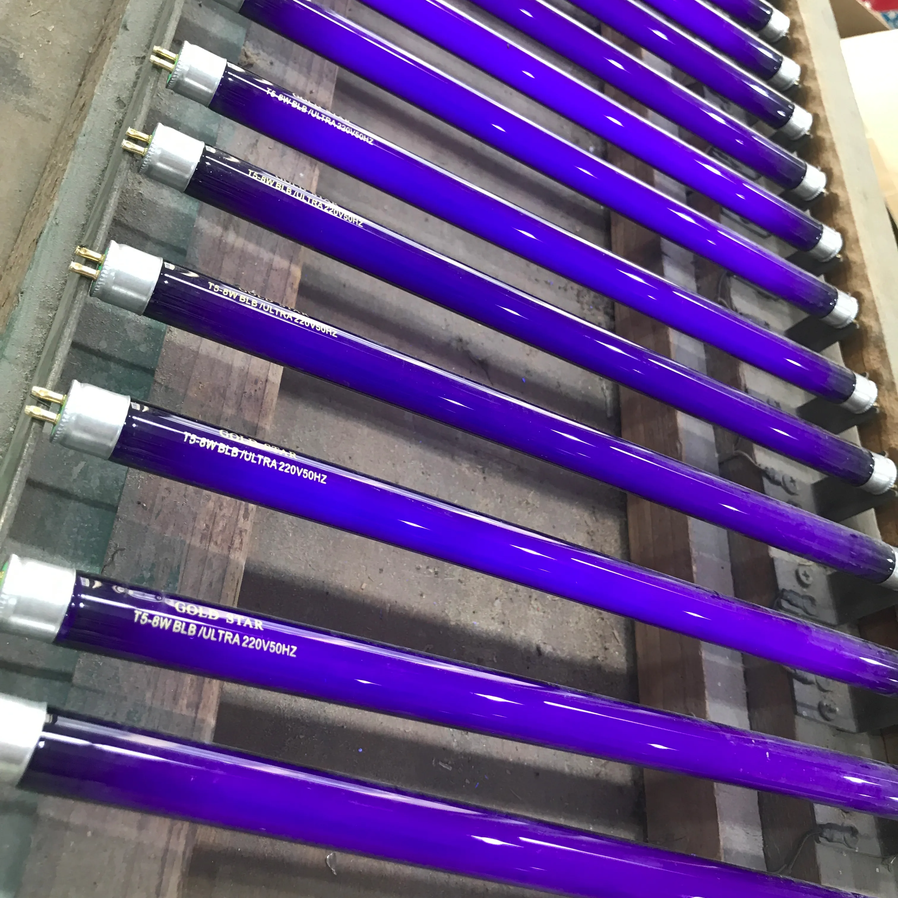 HAICHAO – lampe tubulaire noire UV, T8, 15W, 450mm, 365nm, BLB, bleu clair, fluorescent, violet, éclairage, bon marché, bonne qualité