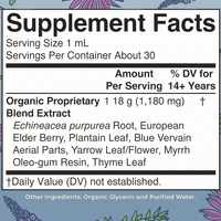 Gouttes liquides de soutien lymphatique OEM Marque privée Vente en gros Gouttes liquides Nettoyage lymphatique Soutien immunitaire Complément à base de plantes 30ml