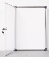 Vitrine de présentation A4 verrouillable pour école, bureau, salle de classe avec 2 clés, porte en acrylique, modèle en aluminium SC01, logo personnalisé accepté