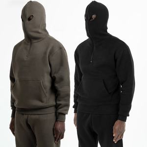 Sweat à capuche cagoule sweat à capuche zippé pour homme avec sweat personnalisé <span class=keywords><strong>Oken</strong></span> Eyes sweat-shirt à capuche graphique demi-fermeture éclair - Product Image 1
