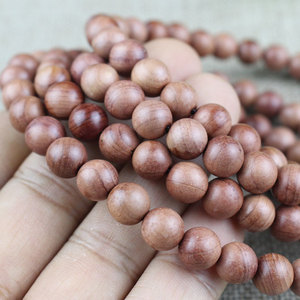 Ling Gusi 108-Bead Buddhist Prayer Beads <b>Red</b> Cypress Wood 8mm Unisex Natural Fragrance Gift <b>Bracelet</b> - Product Image 3