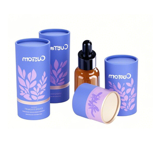 Boîte cylindrique en papier écologique et recyclable pour flacons d'huiles essentielles de 30 ml, 50 ml et 100 ml - Product Image 1