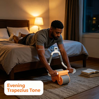 Rodillo Abdominal para Ejercicios Diarios de Tonificación para Adultos, con Rebote Automático, Equipo de Fitness para el Hogar, para Pérdida de Grasa Abdominal y de Cintura