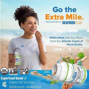 OEM/ODM Immunité prise en charge pilules végétaliennes complément capsules de mousse de mer organique naturelle pour adultes marque privée - Product Image 3