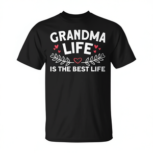 Camiseta con la frase "La vida de abuela es la mejor vida" para regalo de abuelas - Product Image 2