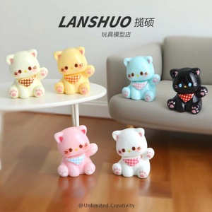 จี้รูปแมวการ์ตูนเรซิ่น ชุดเครื่องประดับ DIY สำหรับพวงกุญแจโทรศัพท์ ของขวัญสำหรับทุกเพศ - Product Image 2