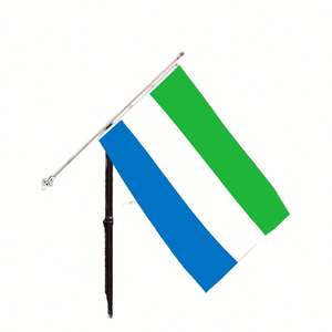 Banderas de Sierra Leona de 3x5 pies al por Mayor, Poliéster 68D/100D, Personalizables, Todas las Naciones, Entrega Rápida de un Proveedor Confiable - Product Image 2