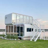 Maison préfabriquée mobile populaire de conception moderne, maison miniature, pod de couchage, maison de travail mobile, pod de bureau, cabane Apple