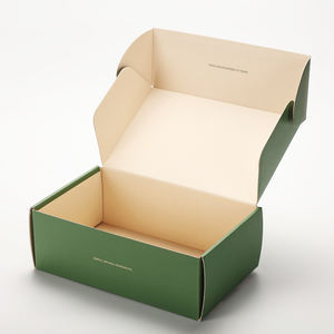 Matériaux recyclables Boîtes en carton auto-scellantes à fermeture éclair Boîte postale en papier d'expédition ondulé facile à déchirer avec échantillon gratuit - Product Image 6