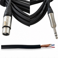 Câble de microphone XLR mâle-femelle OEM RH-X070 avec blindage spiralé, gaine en PVC, conducteur en cuivre sans oxygène