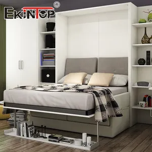 Ekintop sofá de parede dobrável vertical, economia de espaço, para quarto, cama murphy