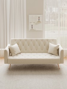 Luxury American Velvet Chesterfield <b>Sofa</b> <b>Convertible</b> Seat Set for Small Spaces-Comfortable Seating for Living Room Bedroom - Product Image 2