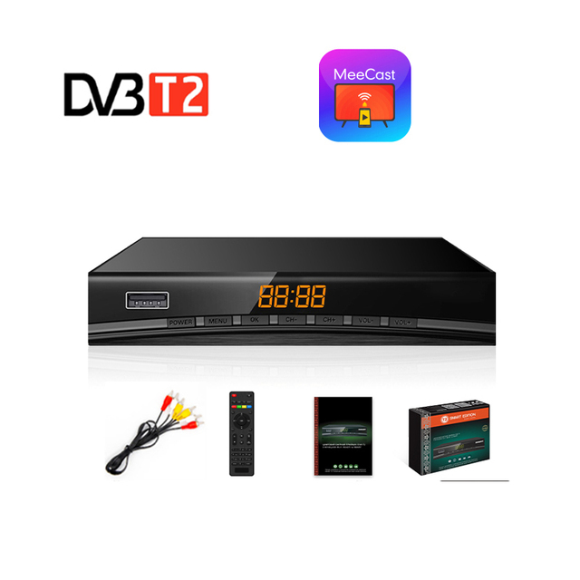 Indonesia FTA DVB T2 Smart STB IP-TV HD Set-Top Decoder Box Digital TV for Home Use
