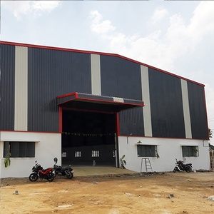 Màu tấm lợp xây dựng kết cấu thép nổi tiếng khung thép xây dựng mô-đun xây dựng kho công ty - Product Image 4