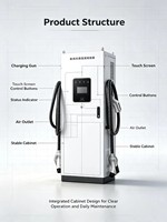 160kW-360KW Mehrfach-Schnellladestation Wasserdicht IP67 Smart APP-Steuerung EV-Ladegerät Elektrofahrzeug-Ladestation