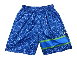 Shorts de basket-ball pour hommes personnalisés, en mesh, coupe ample, design par sublimation, logo, pour le sport - Product Image 6