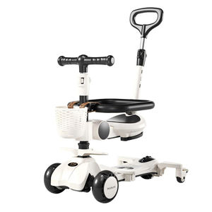 Toptan 5'i 1 Arada Çocuklar İçin Müzikli ve İtme Saplı <span class=keywords><strong>Scooter</strong></span> / Üç Tekerlekli Bisiklet / 4 PU Tekerlekli Çocuk Oyuncakları - Product Image 2