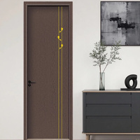 Nouvelle conception de porte intérieure imperméable en WPC, portes en bois composite WPC modernes avec serrures et poignées à vendre