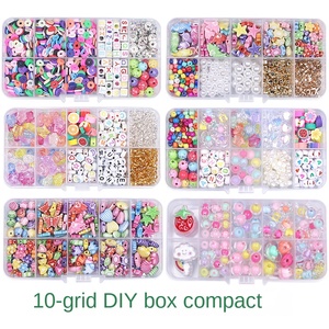 Composants de bijoux bricolage pour <span class=keywords><strong>Amazon</strong></span> Offre Spéciale 10 mètres à la main lettre <span class=keywords><strong>perles</strong></span> boîte plaqué 6mm accessoire perlé pour la fabrication de bijoux - Product Image 1