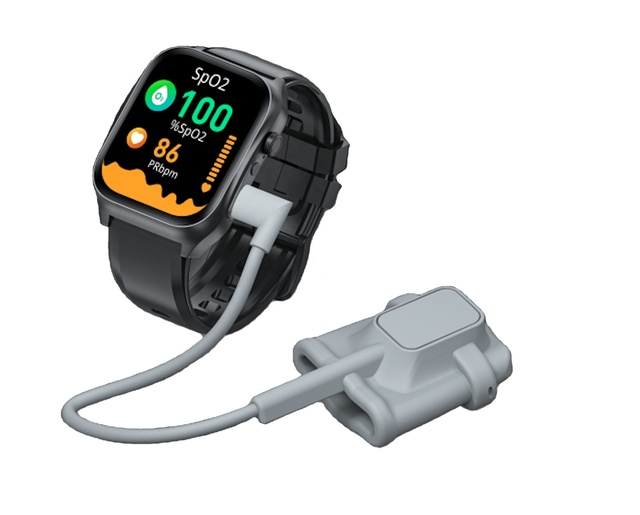 4G GPS Square Smartwatch with Air Pump BP HR SpO2 Activity Tracker Two-way Call Answered SOS IP68 Waterproof for Adults Elderly