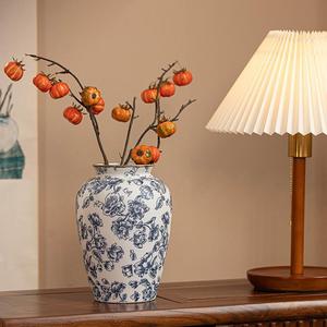 <span class=keywords><strong>Vaso</strong></span> in Ceramica Blu e Bianco Stile Cinese Moderno di Jingdezhen, <span class=keywords><strong>Vaso</strong></span> Creativo di Lusso Leggero - Product Image 5