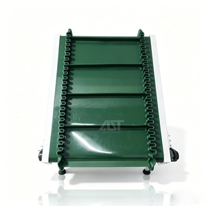 AST <strong>High</strong> <strong>Incline</strong> Cleated <strong>Belt</strong> <strong>Conveyor</strong> with Flexible Corrugated Sidewall for Granular and Powder Material Elevating Space Saving - Product Image 5