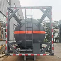Conteneur de stockage de liquides chimiques ISO à compartiment unique de 20 pieds pour hydrogène et acide acétique
