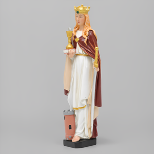 Prodotti in Stock Statue religiose cattoliche in resina Statue di natale prodotti decorazione per la casa statua <span class=keywords><strong>Santa</strong></span> <span class=keywords><strong>Barbara</strong></span> - Product Image 3