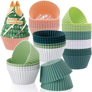 Wholesale Food-grade <b>Silicone</b> Cupcake Liner Dessert Egg Tart <b>Baking</b> Mold Cupcake Liners - Product Image 6