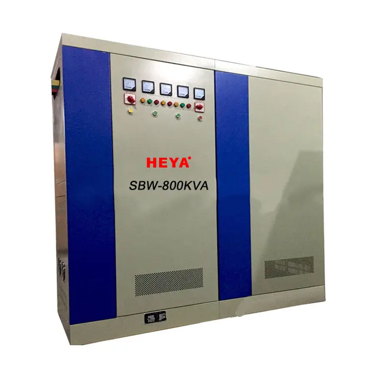 Série SBW grande puissance stabilisateur automatique de tension/régulateur de tension 100kva 500kva 800kva 1000kva 2000kva SVC triphasé AC