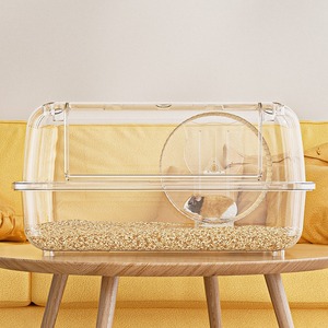 Güvenli Şeffaf Akrilik Hamster Kafesi, Kolay Temizlenen Toksik Olmayan Tabanlı Suriye Hamsteri için Büyük Boy Villa - Product Image 2