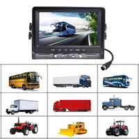 Écrans LCD pour Voiture 12V 24V 7 Pouces à Luminosité Réglable TFT LCD pour Camion, Bus et Véhicules – Vente Directe Usine