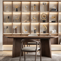 Accessoires de Bureau en Laiton de Style Européen pour la Maison : Décoration Intérieure Moderne et de Luxe
