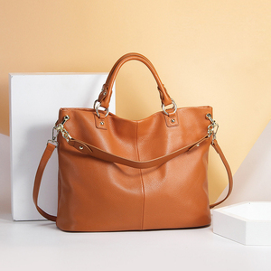 Bolso Tote de Cuero Genuino Estilo Simple, Bolsos Grandes de Lujo para Mujer, Bolsos de Hombro Casuales Grandes para Mujer - Product Image 4