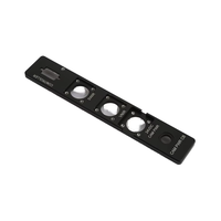 Plaques frontales en aluminium anodisé usinées sur mesure par CNC, châssis métalliques pour panneaux avant de haut-parleurs d'équipements audio
