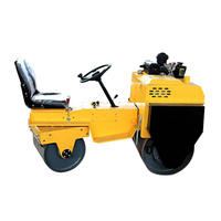 Compacteur de sol robuste à double tambour vibrant pour travaux de terrassement