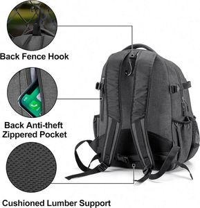 Sac à dos de baseball pour jeunes, fabriqué en usine BSCI, sublimé, avec compartiment séparé pour chaussures, sac pour batte de softball, capacité de 4 battes. - Product Image 5