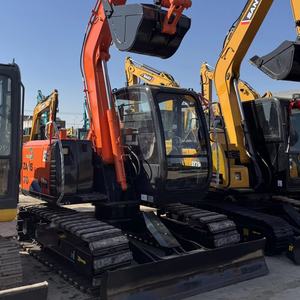 Mini-excavatrice d'occasion de haute qualité Hitachi ZX70 7 tonnes Excavatrice Moteur d'origine Excavatrice d'occasion Hitachi ZX60 ZX75 - Product Image 1