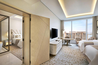 Meubles d'hôtel de luxe 5 étoiles au design moderne en bois massif, ensemble de meubles de chambre d'hôtel à Dubaï