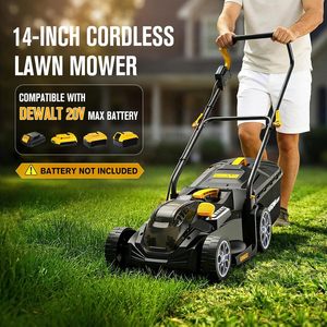 Tondeuse à gazon sans fil Heinpro 14 pouces 2 en 1 électrique sans balais pour petits terrains - Product Image 2