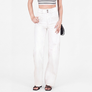 Jeans Y2K de talla grande para mujer, <span class=keywords><strong>pantalones</strong></span> vaqueros de cintura alta, elásticos, a la moda, holgados, de pierna ancha y rectos. - Product Image 1